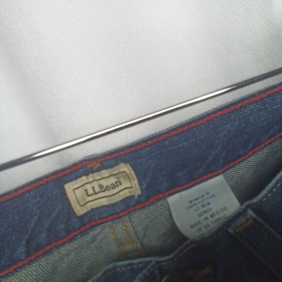 L. L. Bean Jeans 12 Reg Women Straight Leg Blue - Picture 6 of 16